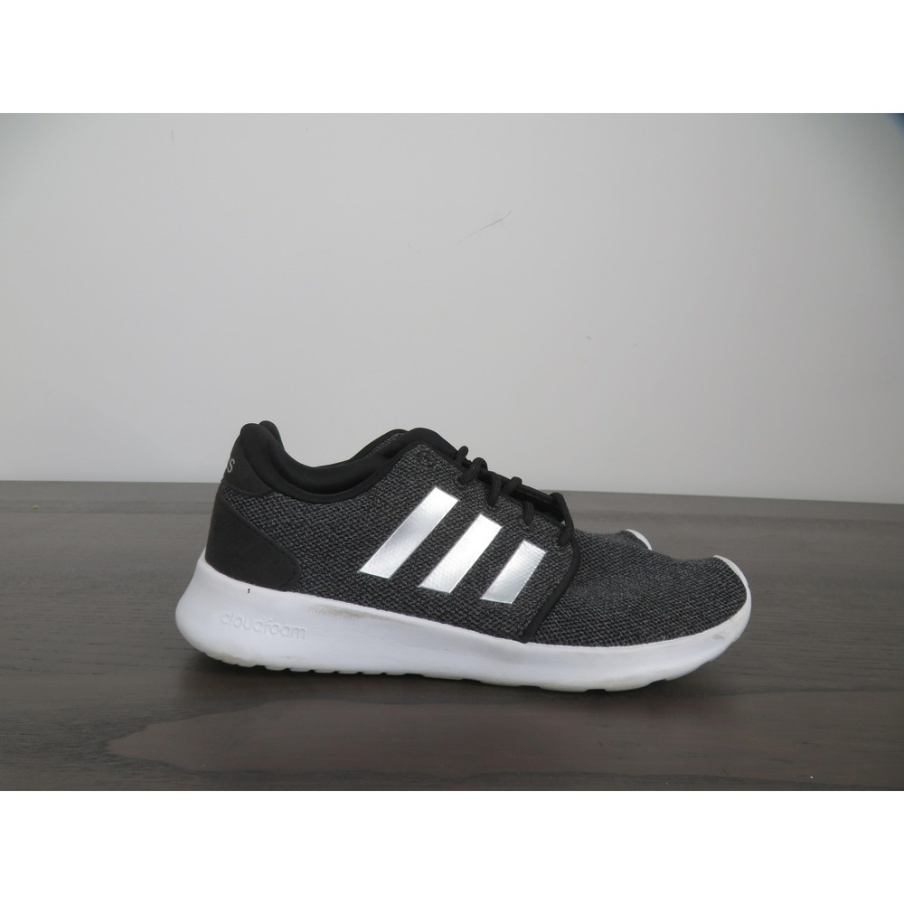 Adidas Cloudfoam QT Racer Shoes Womens 6 Black Running Sneakers G54660 Gym